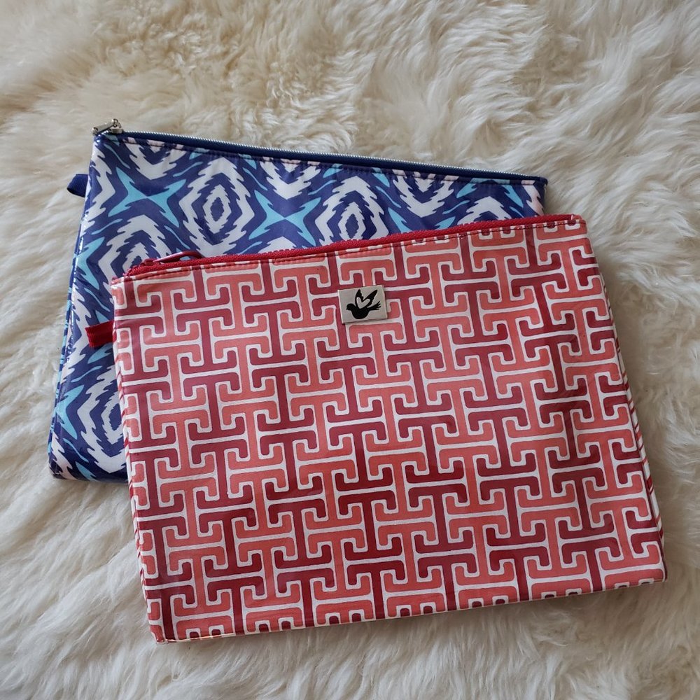 Enchante 2xLarge Zip Top Makeup Bag/Pouch/Clutch 11.25"x8.25"
